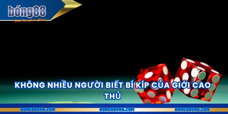 Không nhiều người biết bí kíp của giới cao thủ