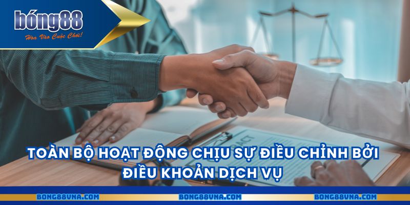 Toàn bộ hoạt động chịu sự điều chỉnh bởi điều khoản dịch vụ