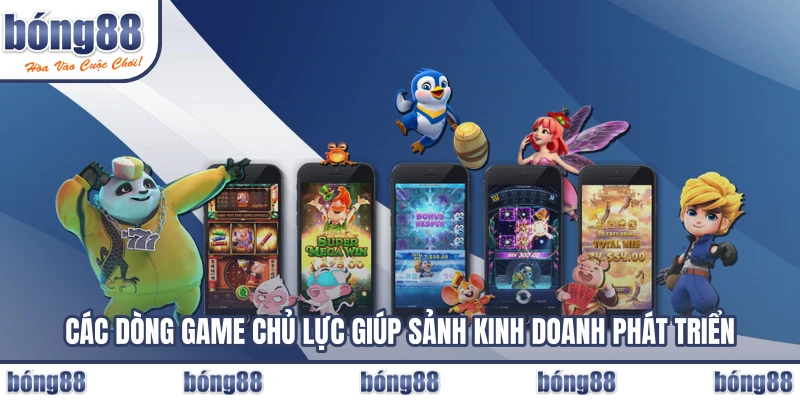 Các dòng game chủ lực giúp sảnh kinh doanh phát triển